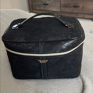 Victoria's Secret Black Lace Vanity Case